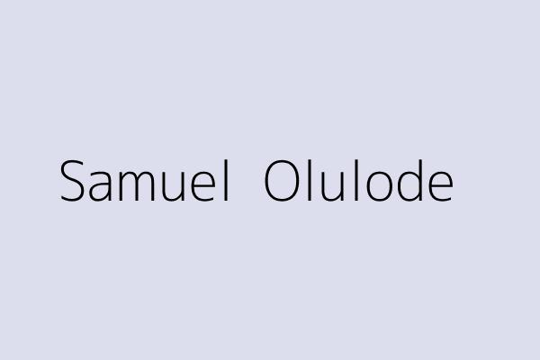 Samuel  Olulode 